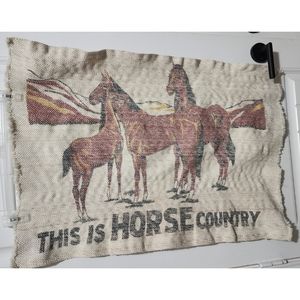 This is Horse Country woven scatter rug mat